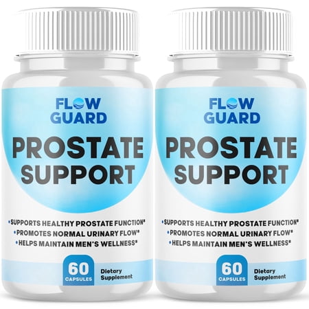 Flow Guard Prostate Support Advanced Formula Pills Max Strength Wellness Support Supplement FlowGuard 120 Capsules