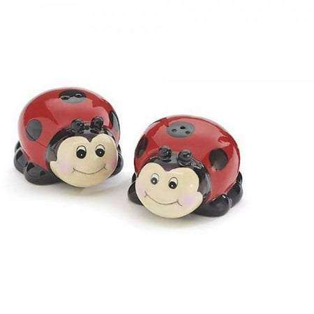 Whimsical Ladybug Lady Bug Salt And Pepper Shaker Set For Kitchen