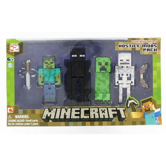 Minecraft Action Figure 4-Pack Hostile Mobs
