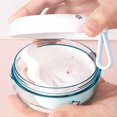 thumbnail image 3 of Hyasfey Denture Bath Case False Teeth Container with Mirror Leak-Resistant Compact Size Portable Travel Denture Holder Retainer Cleaning Box, 3 of 8