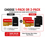 512GB Micro SD Card Flash Memory Card with Adapter