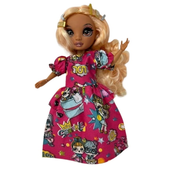Doll Clothes Superstore Handmade Long Dress Compatible With LOL OMG And Rainbow High Fashion Dolls