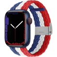thumbnail image 1 of Adjustable Braided Solo Loop with Buckle Compatible With Apple Watch Band 42mm 44mm 45mm Soft Wristband Stretch Nylon Elastic Strap for iWatch Series, 1 of 4