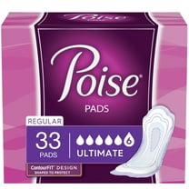 Poise Fresh Protection Female Incontinent Pad Regular Length 4.1 X 14 Inch 33592, 45, 132 Ct
