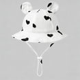 thumbnail image 2 of IVEYRTF Baby Girls Print Cute Bear Ear Sun Hat Soft Cotton Adjustable Beach Hat for Spring Summer Outdoor Hat, 2 of 6