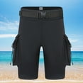 thumbnail image 1 of Pantalones cortos de surf de 3 mm con bolsillos Pantalones sumergibles unisex Mantener caliente Hebilla de anillo en D, 1 of 9