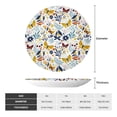 thumbnail image 2 of Yiaed Flowers Butterfly Print Bone China Decorative Plate Ceramic Dinner Plates Art Crafts with Display Stand-7in, 2 of 6