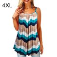 thumbnail image 1 of Haut d'Été à Bretelles, Encolure Dégagée, Camisole Sans Manches, Tissu Imprimé pour Femme, Type 7, 4TG, 1 of 5