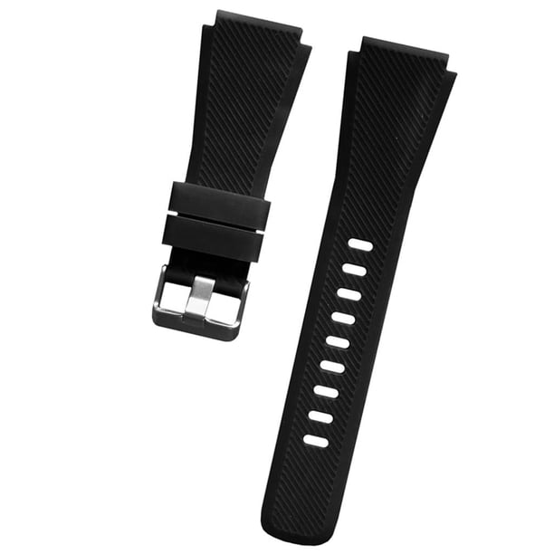 Correa de Reloj de Silicona de 22 Mm para Correa Clásica Negro