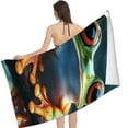 thumbnail image 3 of Colourful Animal Frogs  Beach Towel  Swim Pool Camping, Picnic, Yoga Gym Sports, 3 of 8