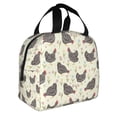 thumbnail image 2 of Fotbe Funny Chicken Bolsa Térmica con Estampado y Forro de Aluminio Grueso Bolsa de Almuerzo con Bolsillo Frontal para Hombres y Mujeres, Ideal para Trabajo, Escuela, 2 of 8