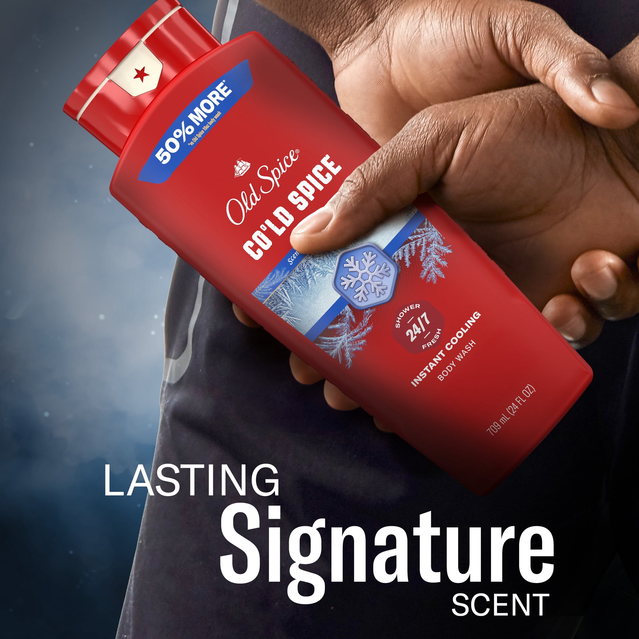 Old Spice Red Collection Body Wash for Men, Cold Spice Scent, 24oz (709ml)