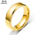thumbnail image 1 of bro anillo para hombre Anti-óxido de acero inoxidable Simple exquisito anillo de compromiso, 1 of 4