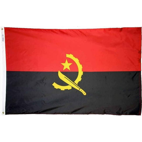Angola - 3'X5' Nylon Flag