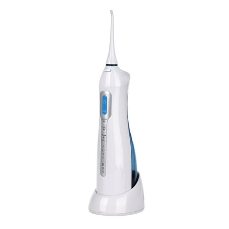 Poseidon Rechargeable Water Flosser with Inductive Charging Cradle, White by ToiletTree Products