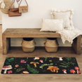 thumbnail image 4 of Colorful Mushroom Forest Black Pattern Bathroom Rugs Mat,Non Slip Microfiber Bathroom Rug,Rubber Backing,Soft Bathroom Mats for Bathroom Floor,Tub and Shower,47x17in(120x43cm), 4 of 5