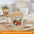 thumbnail image 6 of Yayeee Napkin Holder for Table Kitchen Paper Tissue Organization, Orange Floral Tomatoes, 6 of 8
