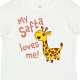 thumbnail image 4 of Inktastic My Safta Loves Me- Cute Giraffe Boys or Girls Toddler T-Shirt, 4 of 5