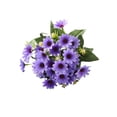 thumbnail image 2 of Plantas Verdes Artificiales De Plástico Flores artificiales de crisantemo y margarita de color púrpura para decoración de bodas y centros de mesa (1 unidad) Rkxzt, 2 of 9