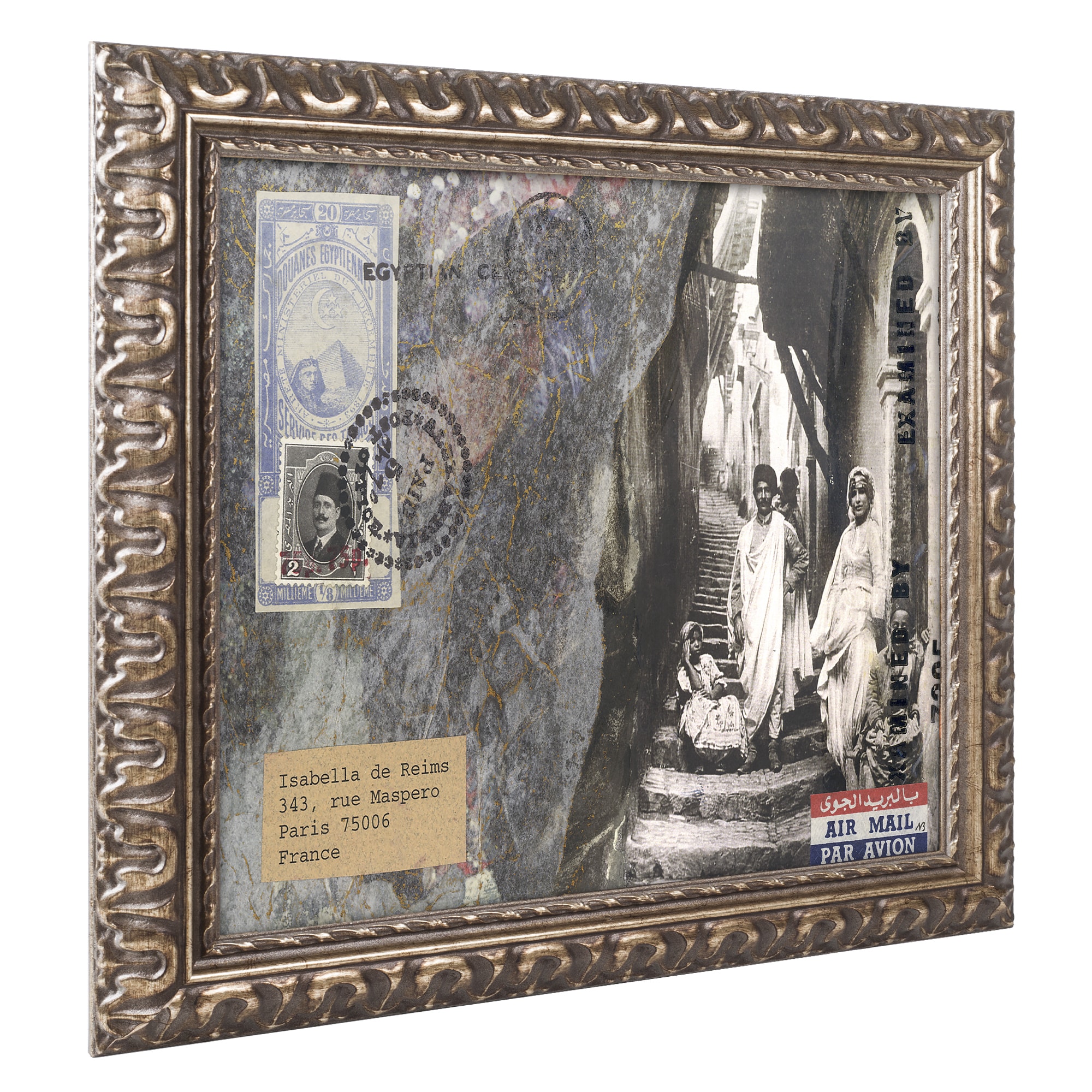 Trademark Fine Art 'Poker Dogs 2' Canvas Art by Jenny Newland, White Matte, Wood Frame
