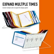Durable InstaView Expandable Desktop Reference System with Assorted Borders 10 Panels 561200
