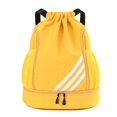 thumbnail image 1 of Waterproof Drawstring Backpack Sports Gym Bag With Shoes Compartment, Waterproof Draw String Back Bag For Men Women, 1 of 4