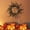 C, variant on Miwamany Halloween Decorations, Halloween Wreaths for Front Door Black Leaves Halloween Decor for Doors Porch Wall, Gothic Party Horror Room Decor