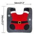thumbnail image 3 of Fiudx Juego de Baño Navideño con Diseño de Anciano Sin Rostro, Tela No Tejida, Decoración de Baño, Accesorios Navideños, Centro Comercial, Hotel, Juego de Alfombrillas de 42 X 36 Cm y 54 X 54 Cm., 3 of 5