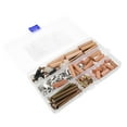 thumbnail image 4 of Quentinu 95 Pcs Crib Screws Assortment Set Double Beds Hardware Replacement Kit Bolts Barrel Nuts And Wooden Dowels Hexagonal Socket Head Cap Screws Nuts For Headboards Furniture, 4 of 6