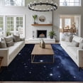 thumbnail image 3 of Large Area Rugs for Living Room Bedroom, Ombre Blue 6'x9' Rug Washable Carpet Runner Indoor Outdoor, Modern Abstract Sky Landscape Non Slip Floor Mats Rug for Kitchen, Playroom, 3 of 8