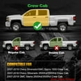 thumbnail image 2 of Vijay Running Boards Compatible with 2007-2019 GMC Sierra 2500HD/3500HD / 2007-2019 Chevrolet Silverado 2500HD/3500HD Crew Cab A Pair Bolt-on Side Steps Rails Steel Nerf Bars, 2 of 9