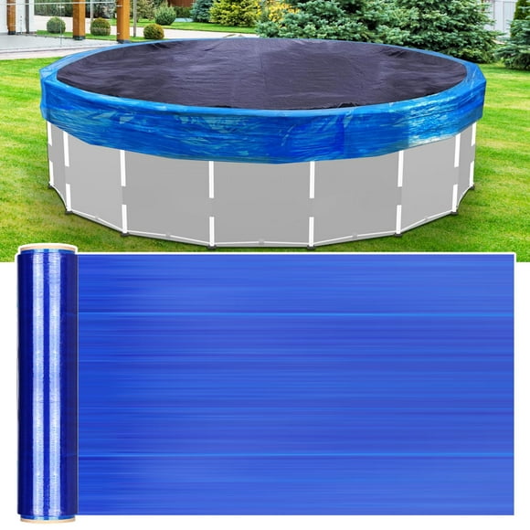 YAOMOBB Wind-resistant Plastic Wrap for Outdoor Storage Windproof PE Colored Film Fenders Roll for Protection (Leaves Debris)