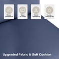 thumbnail image 6 of LAUSAINT HOME 7 Pieces Patio Conversation Set, Outdoor Sectionals with 6 Chairs and 1 Coffee Table, Blue Cushions, 6 of 8