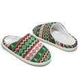 thumbnail image 6 of FUIALDOLG Womens Cute Slippers Fuzzy Slippers for Christmas Party Nordic Peace Slippers with Anti-Skid Sole, 6 of 9