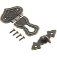 thumbnail image 1 of 2 Pcs Vintage Hasp Box Hasp Lock Latch Decorative Retro Bronze Engraved Designs Hasp Treasures Hasp Lock Boxes with Screws for Wooden Boxes Jewelry Box And Card Box Hardware YH, 1 of 7