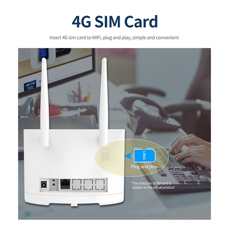 週末限定直輸入♪ 4G LTE CPE Router, Stable Connection AC 100240V Plug Wireless  Router High Signal Strength for Desktop Computer for Monitor US Plug 