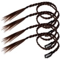 thumbnail image 3 of FELTECHELECTR 4 extensiones de cola de caballo trenzada, cola de caballo larga, extensión de cabello de aspecto natural., 3 of 7