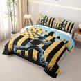 thumbnail image 3 of Erosebridal Abstract American Flag Quilt Full,Baseball Ice Cream Pattern Full Bedspread Sets For Boys Kids,3pcs, 3 of 7