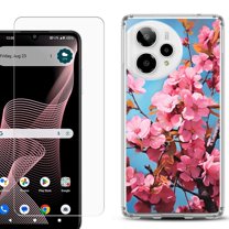 Phone Case for Cricket Icon Plus 2026, with Screen Protector, by OneToughShield - Spring Blossom
