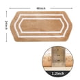 thumbnail image 2 of Extra Thick Bath Linen Rug Set Soft Plush Anti-Slip Bath Mat Water Absorbent Shaggy Polyester for Bathroom Living Room Bedroom Gray 24x36 Inches, 2 of 6