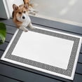 thumbnail image 3 of 2x3 Ft Entryway Area Rug, Black Geometric Kitchen Rug Runner Washable Floor Mat, Modern Key Greek Design Abstract Art Non Slip Indoor Door Mat Throw Carpet for Bathroom Living Room Bedroom, 3 of 8
