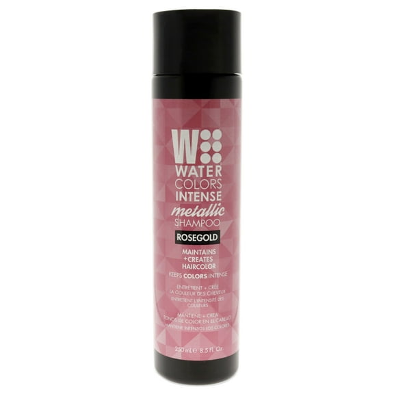 Tressa Watercolors Intense Metallic Shampoo, Rose Gold, 8.5 oz