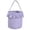 Purple, variant on 9.3inch Halloween Plaid Candy Bucket, Tassel Trimmed Storage Basket, Spooky Treat Container for Trick-or-Treat Party Home Decoration