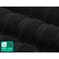 thumbnail image 3 of American Soft Linen Luxury 3 Piece Towel Set, 100% Cotton Turkish Towels for Bathroom, Black, 3 of 6