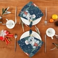 thumbnail image 4 of BZSMCE Satin Native Fab Cotton Dinner Napkin Cute Christmas Koalas Pattern Reusable, 4 of 8