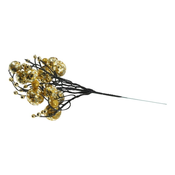SWETRACE 1Set Golden Berries Stems for Christmas Tree Decoration and Wreath Filler and Fade Resistant