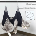 thumbnail image 4 of Cat Nail Cutter Hammock Short Anti-scratch Anti-bite Fixed Bag Pet Injection Medicine Care Beauty Hammock, 4 of 6