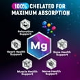thumbnail image 4 of Magnesium Glycinate Supplement 250mg - 100% Chelated & Purified - to Support Sleep, Heart Health, Muscles, & Bone Strength - Best Absorption Magnesium Glycinate Capsules, Bottled in USA - 60 Tablets, 4 of 9