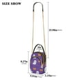 thumbnail image 2 of FORMRS Crossbody Bag for Women Quilted Travel Shoulder Cell Phone Purse with Chain Strap Handbag, Halloween Purple Ghosts, 2 of 7