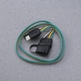 thumbnail image 5 of 4 pin trailer connector 4 Wire Flat Extension 4-Way Flat Connector Plug Socket for Trailer, 5 of 7